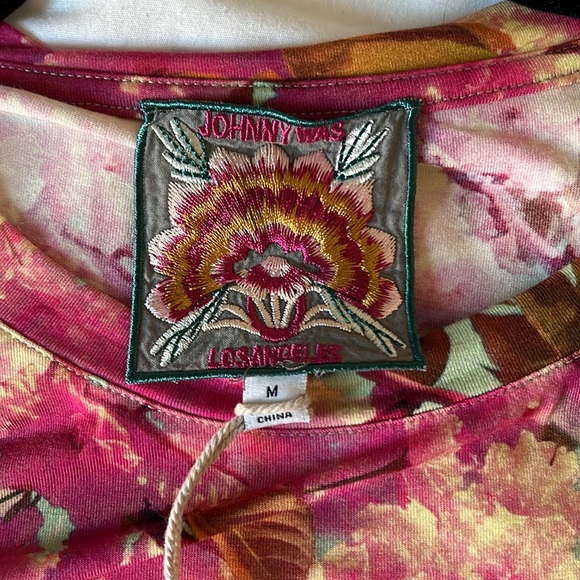 Johnny Was medium bamboo short sleeve tee - Picture 3 of 5